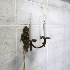 アンティーク キャンドルブラケットランプ 2灯