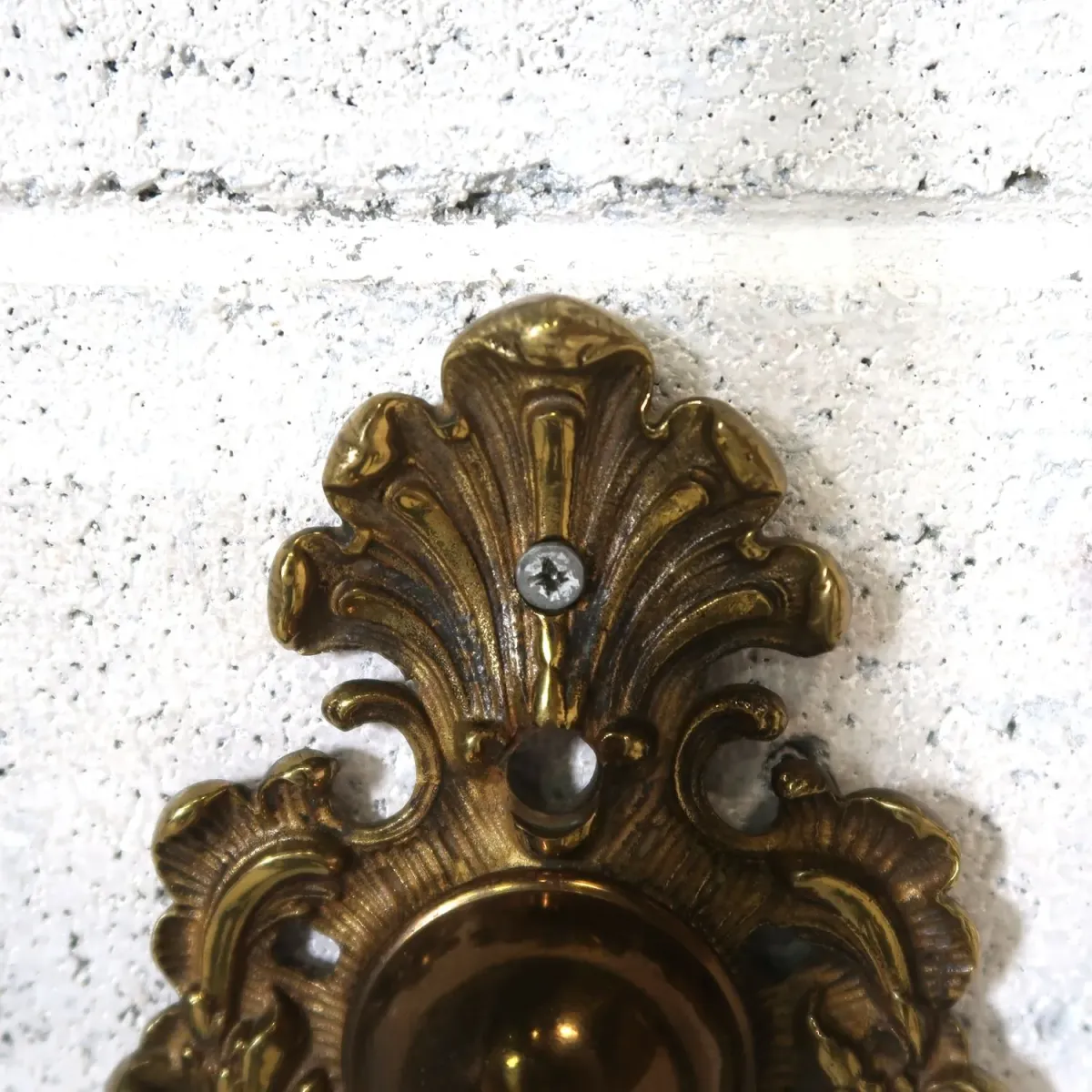 アンティーク キャンドルブラケットランプ 2灯 真鍮