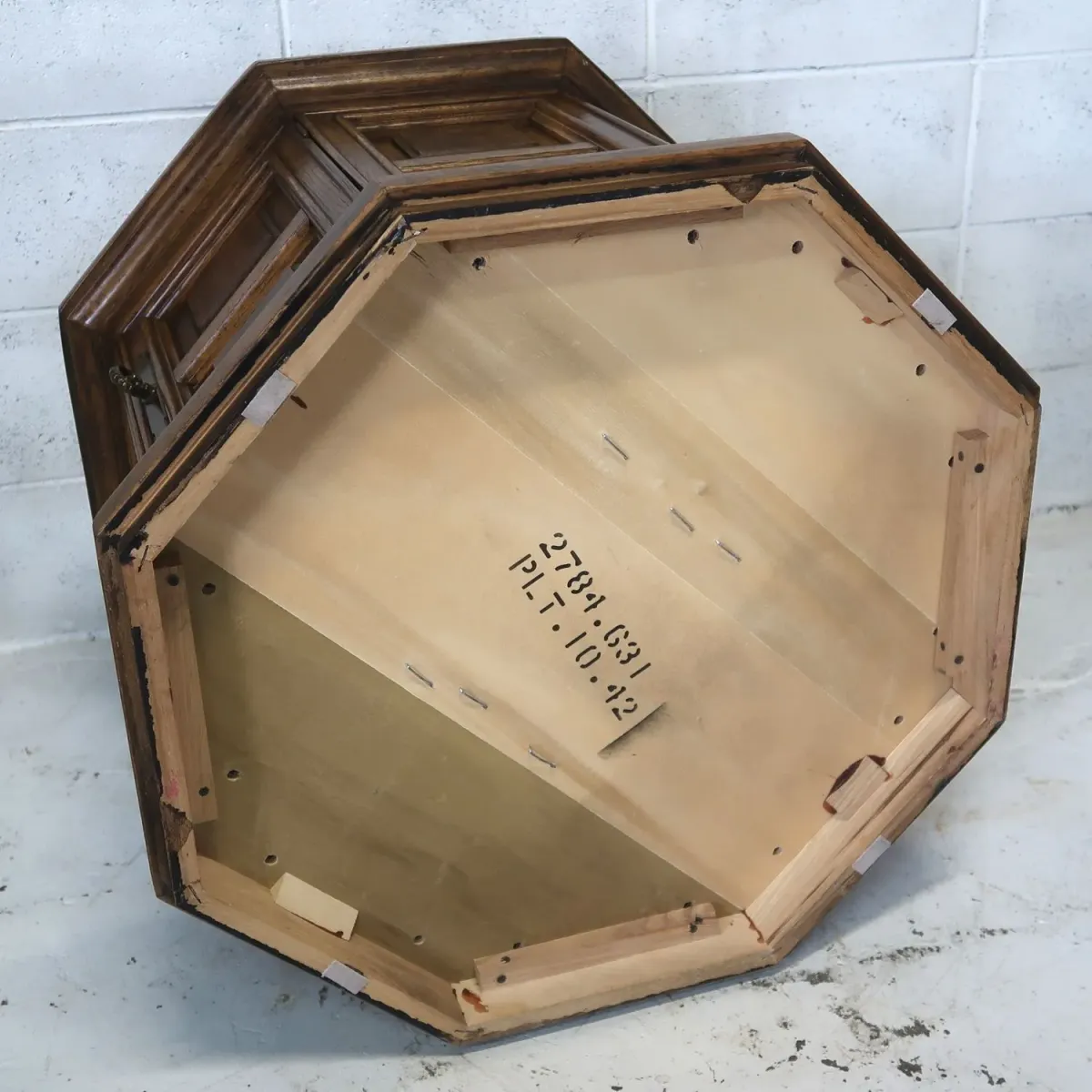 アンティーク サイドテーブル 八角形