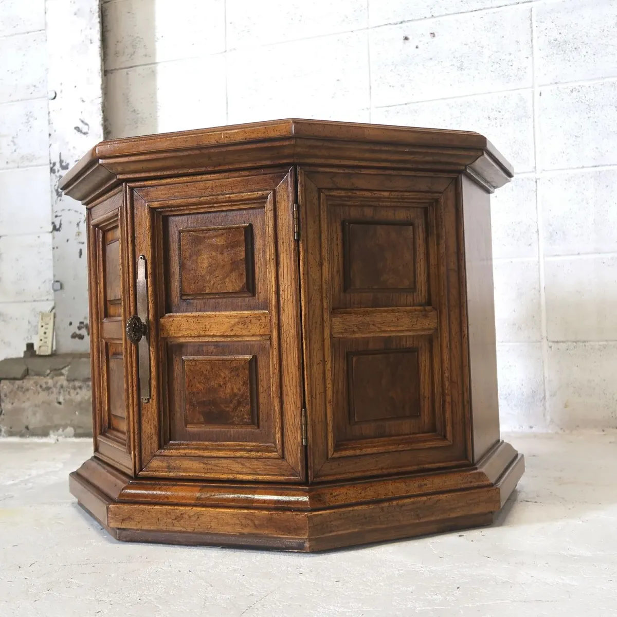 アンティーク サイドテーブル 八角形