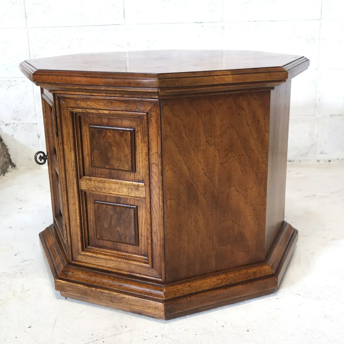 アンティーク サイドテーブル 八角形