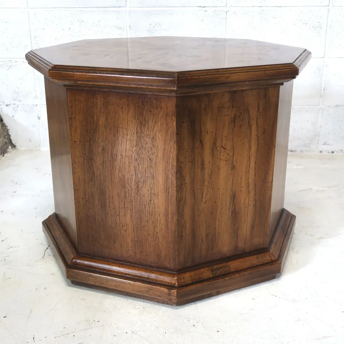 アンティーク サイドテーブル 八角形