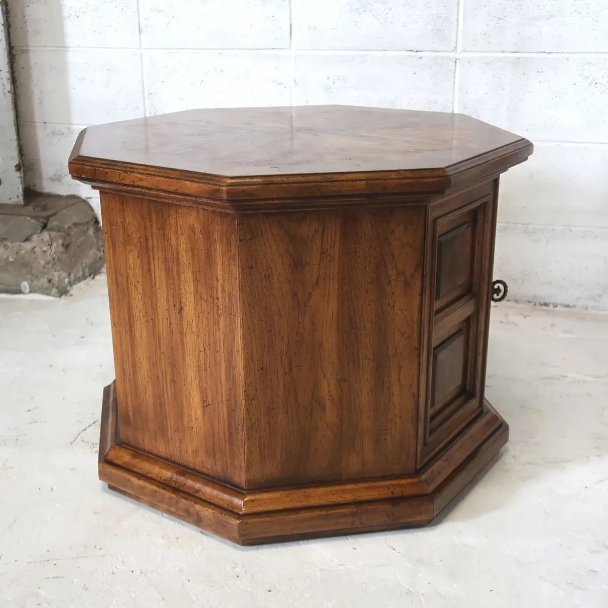 アンティーク サイドテーブル 八角形