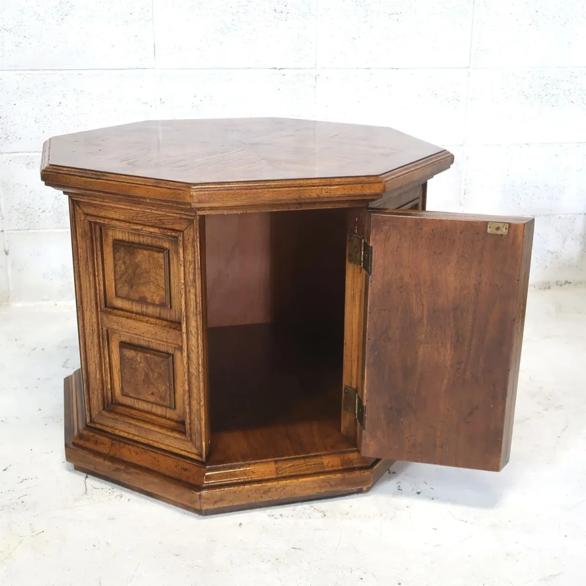 アンティーク サイドテーブル 八角形