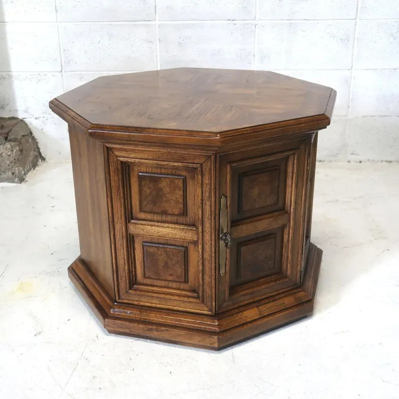 アンティーク サイドテーブル 八角形