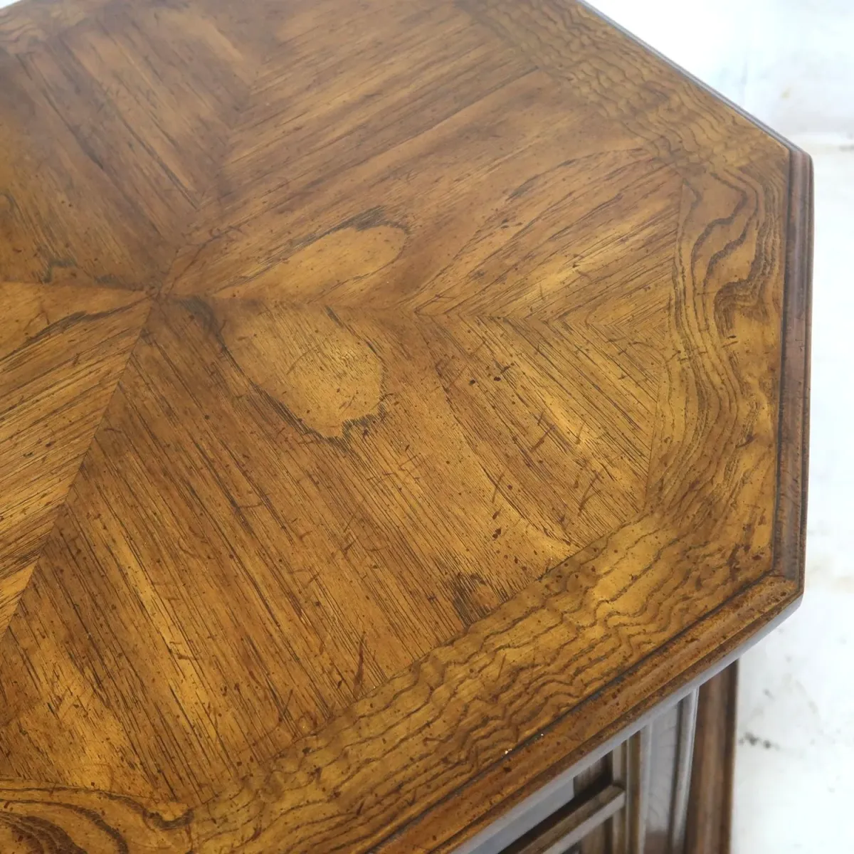 アンティーク サイドテーブル 八角形