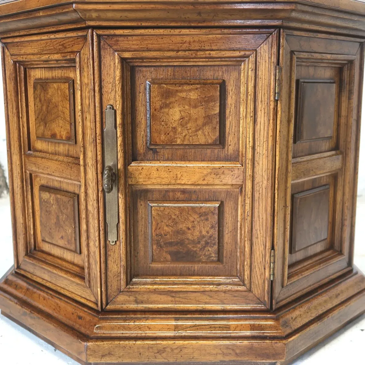 アンティーク サイドテーブル 八角形