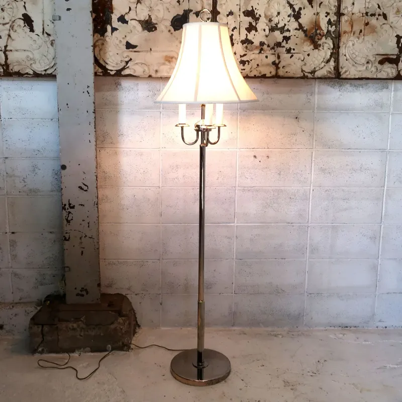 アンティーク キャンドルフロアランプ 4灯式