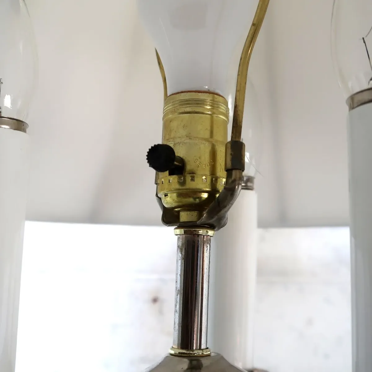 アンティーク キャンドルフロアランプ 4灯式