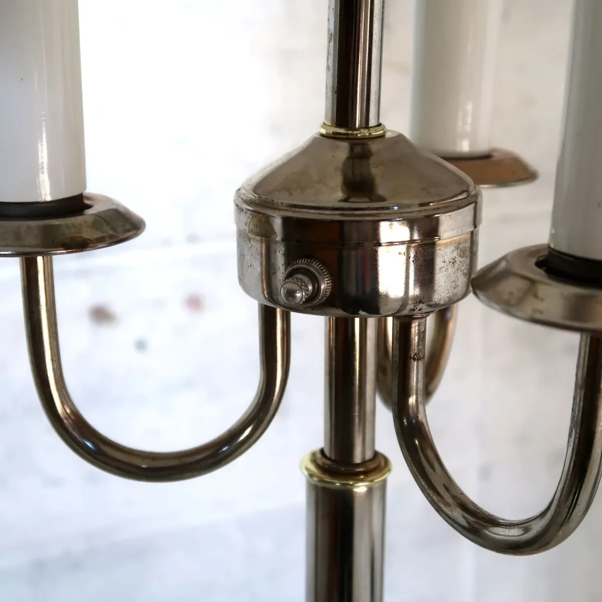 アンティーク キャンドルフロアランプ 4灯式