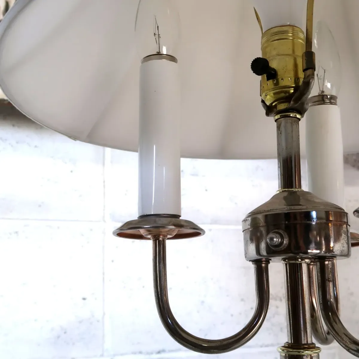 アンティーク キャンドルフロアランプ 4灯式