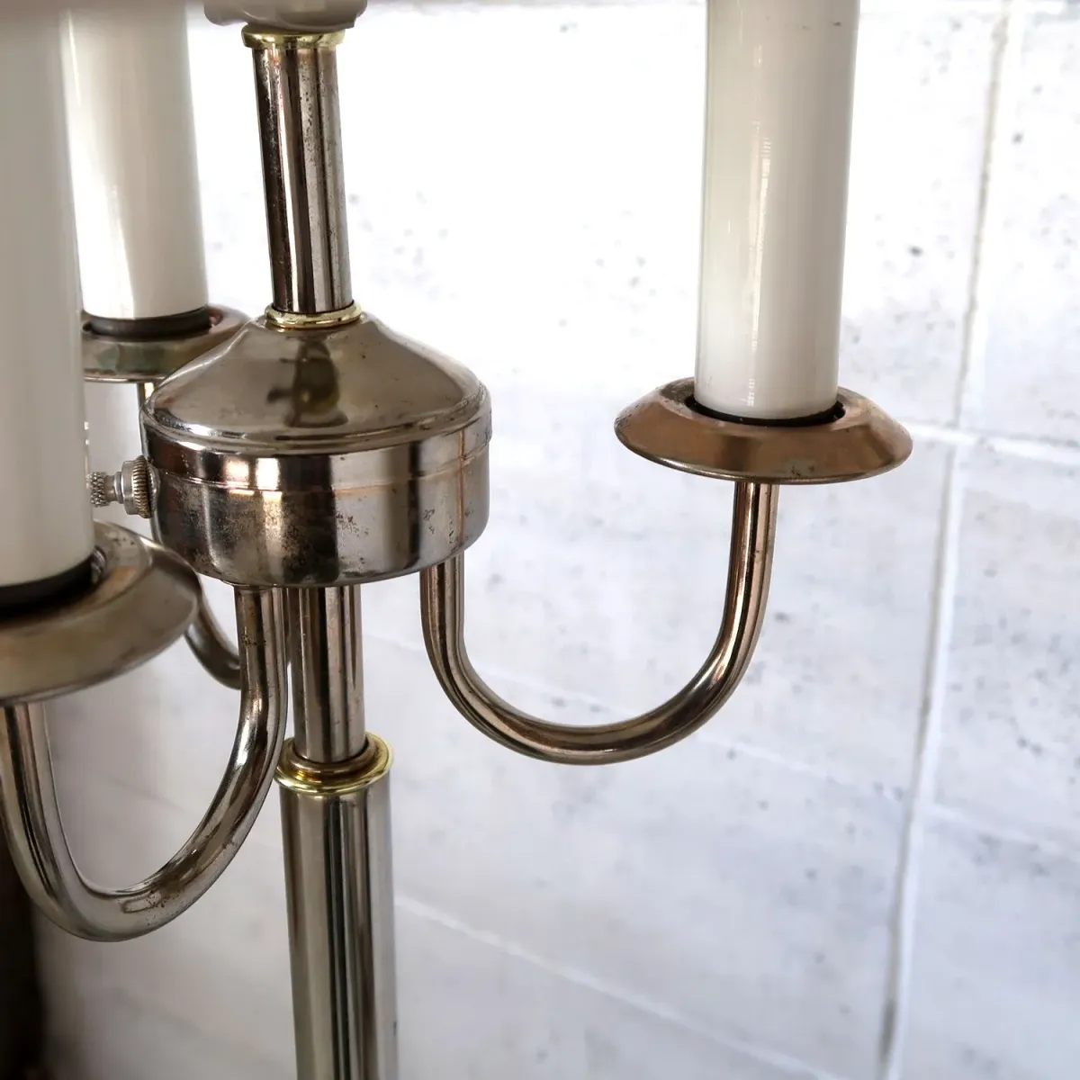 アンティーク キャンドルフロアランプ 4灯式