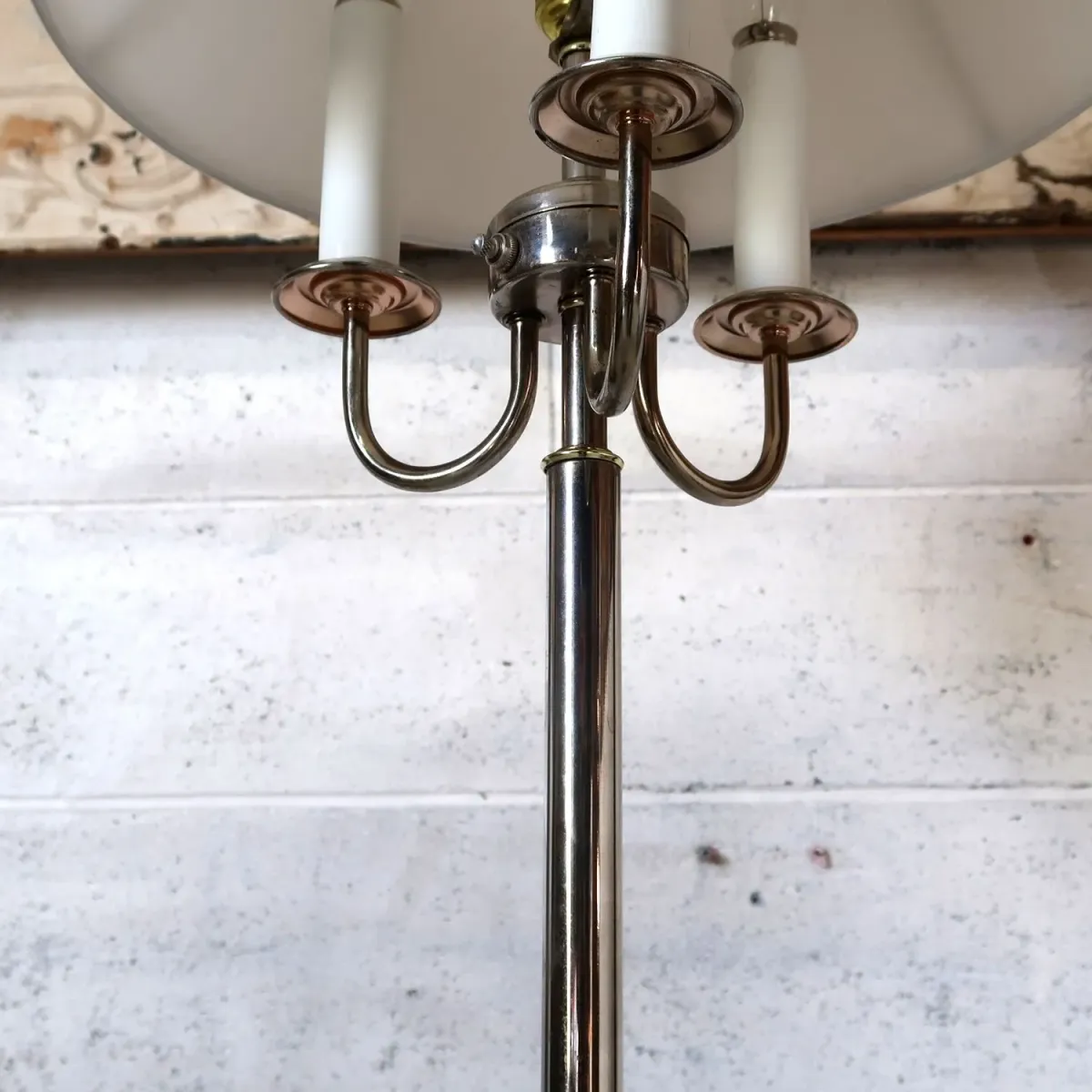 アンティーク キャンドルフロアランプ 4灯式