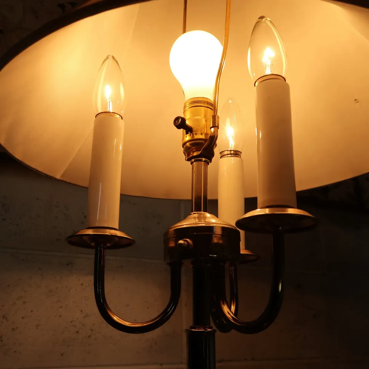 アンティーク キャンドルフロアランプ 4灯式