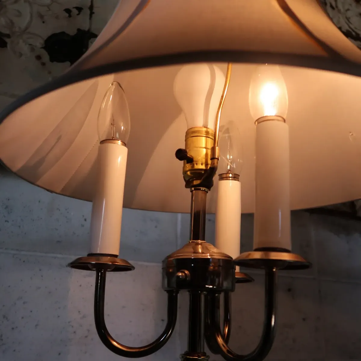 アンティーク キャンドルフロアランプ 4灯式