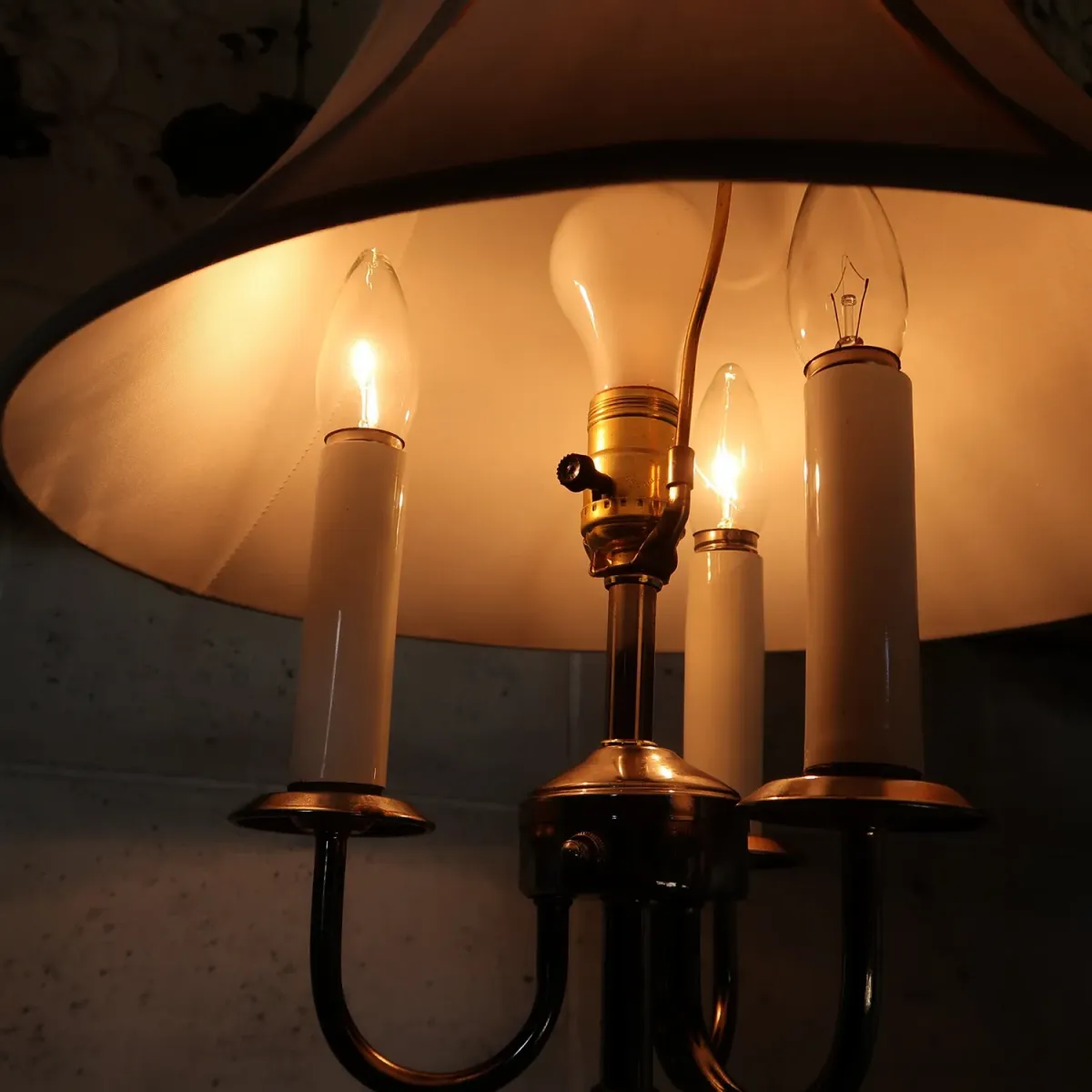 アンティーク キャンドルフロアランプ 4灯式