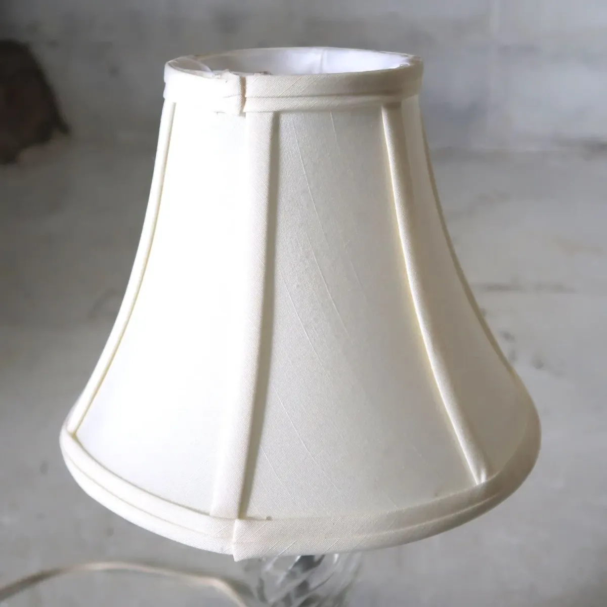 アンティーク ガラスベース テーブルランプ