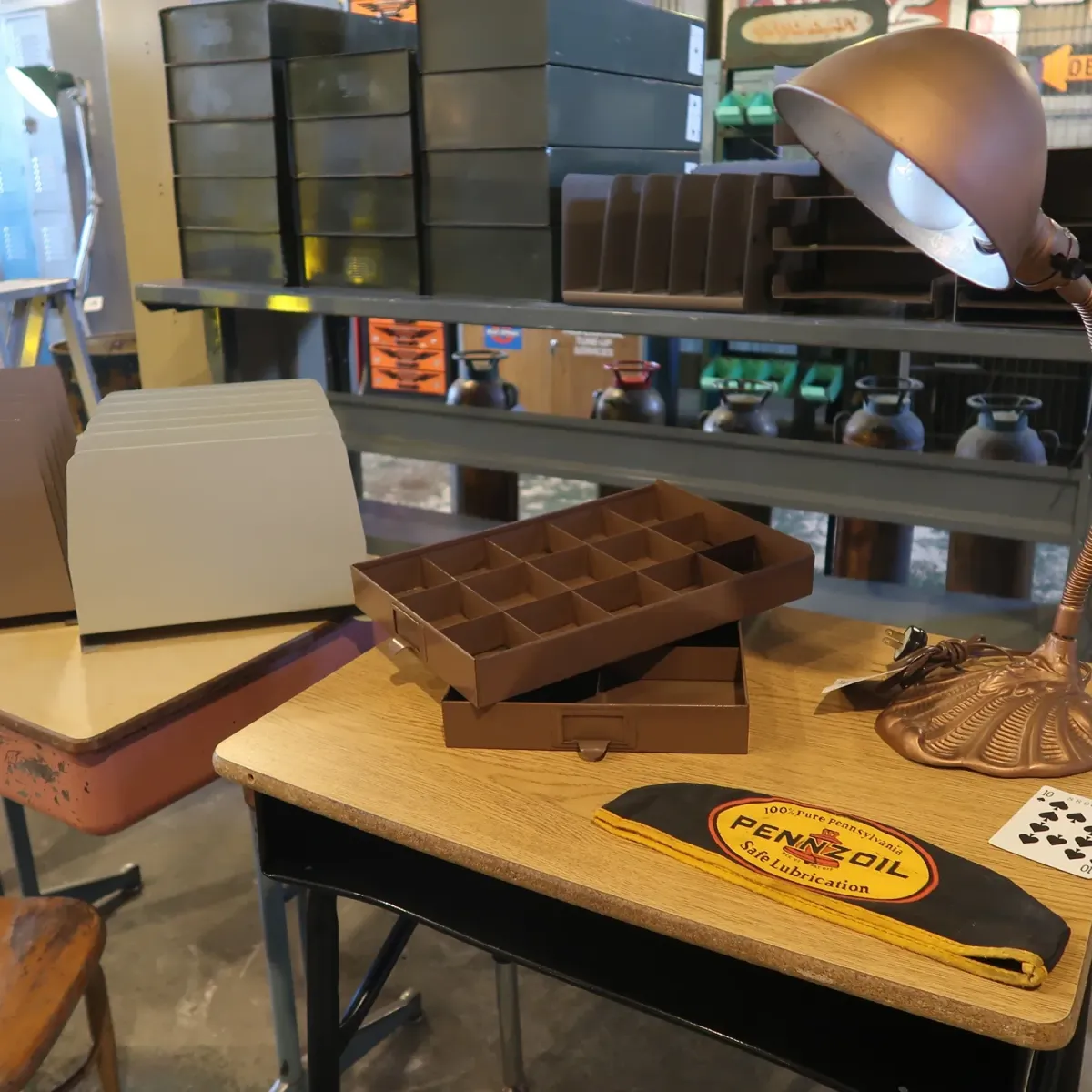 ビンテージ メタルトレイ