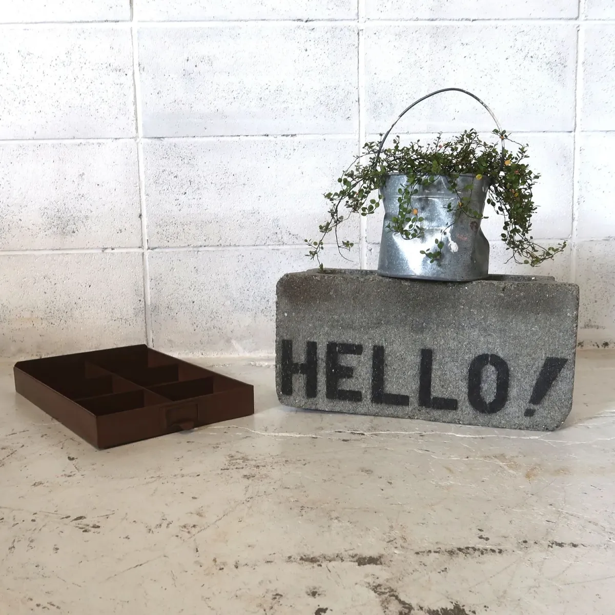 ビンテージ メタルトレイ