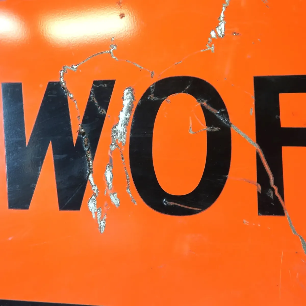 END ROAD WORK ビンテージ ロードサイン