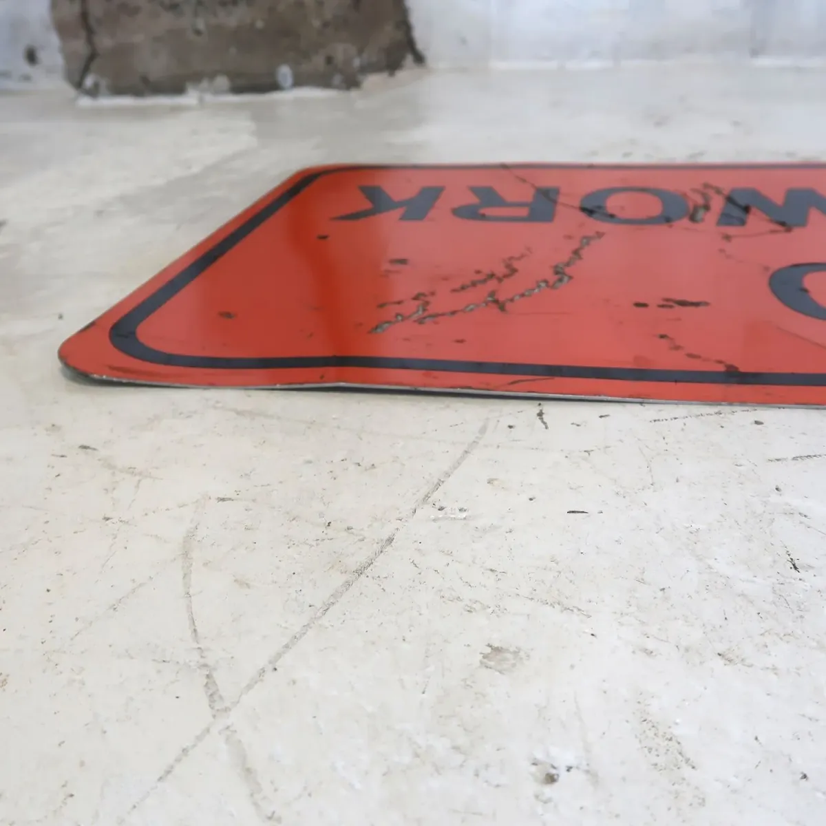 END ROAD WORK ビンテージ ロードサイン