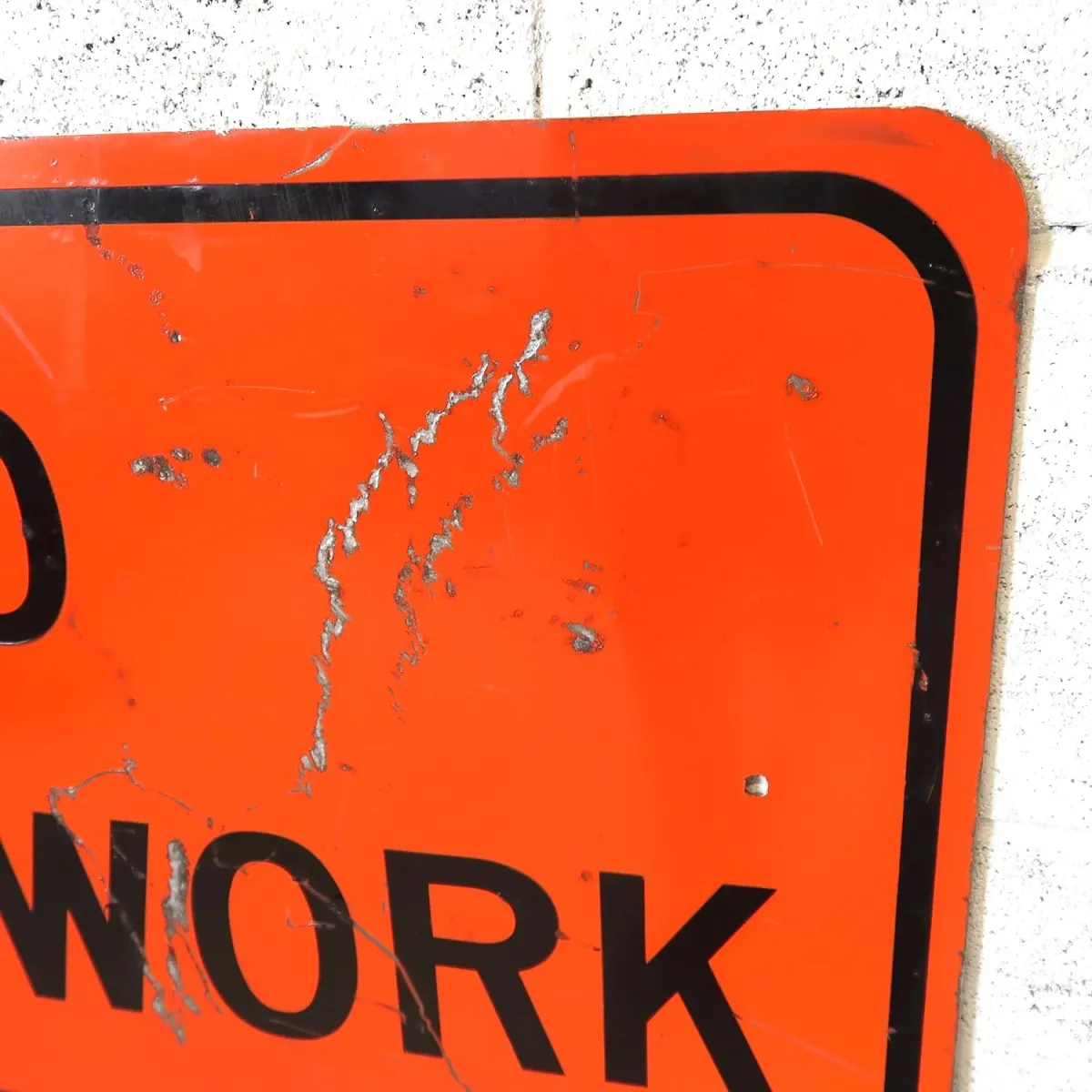 END ROAD WORK ビンテージ ロードサイン