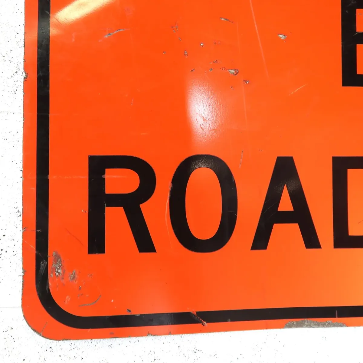 END ROAD WORK ビンテージ ロードサイン