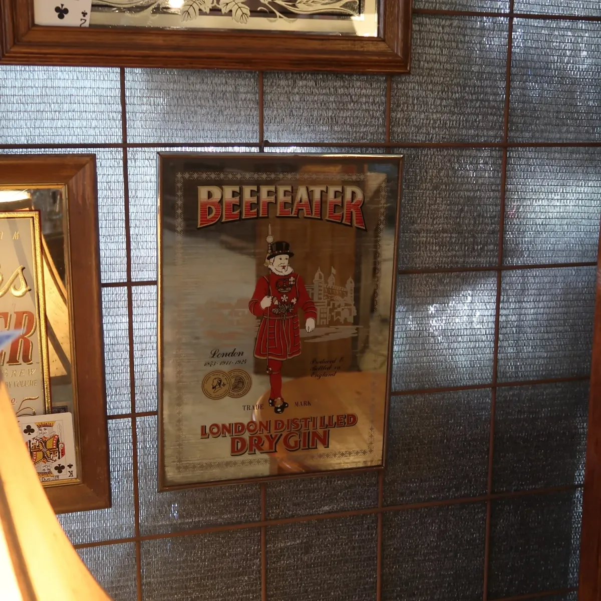 BEEFEATER ビンテージ パブミラー