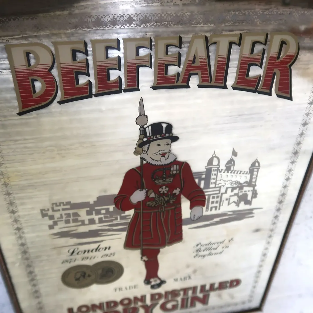 BEEFEATER ビンテージ パブミラー