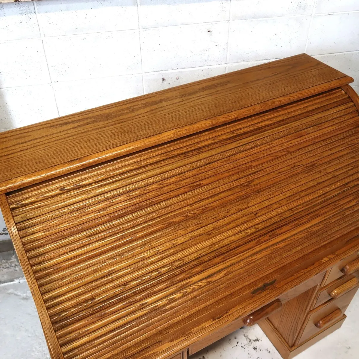 アンティーク ロールトップデスク オーク