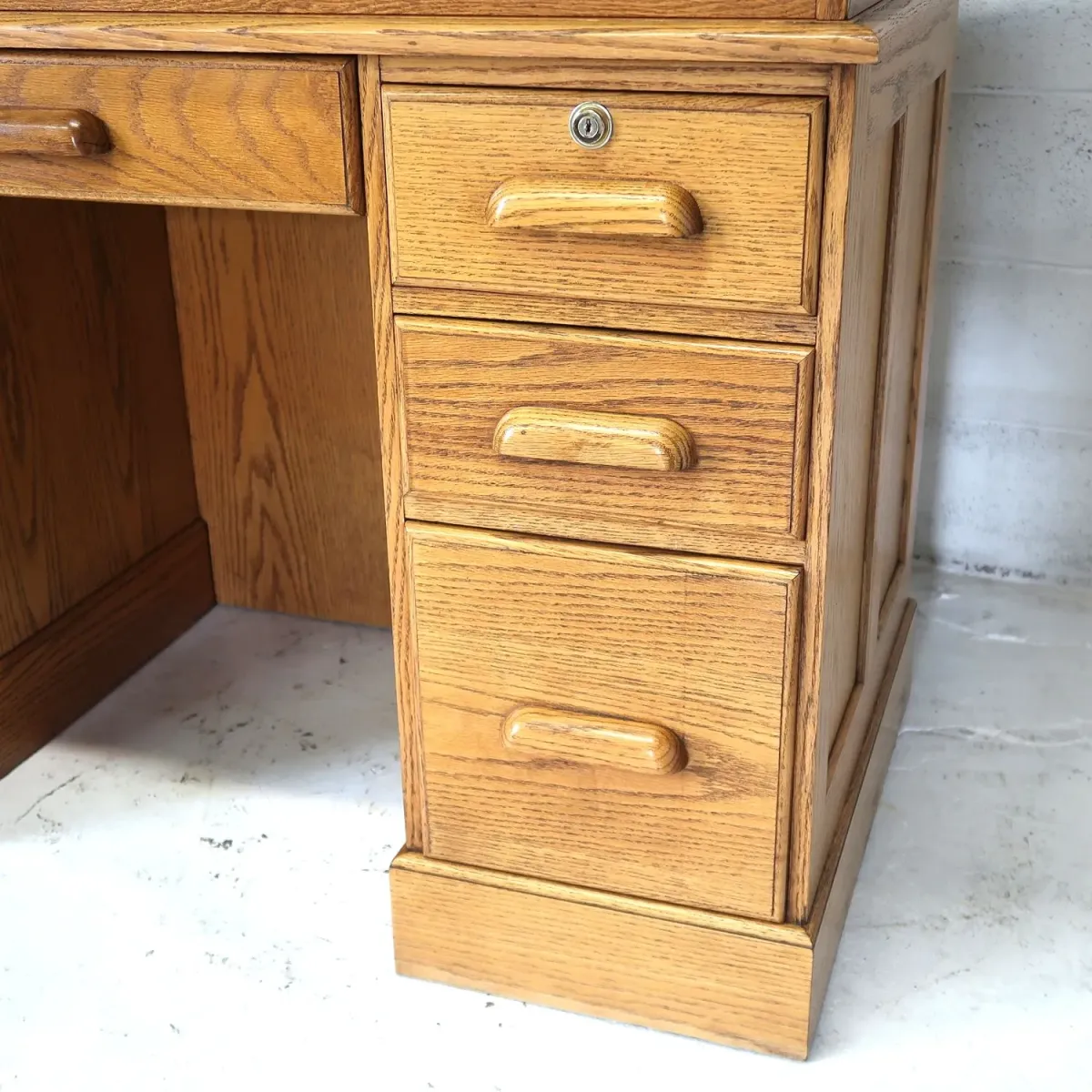 アンティーク ロールトップデスク オーク