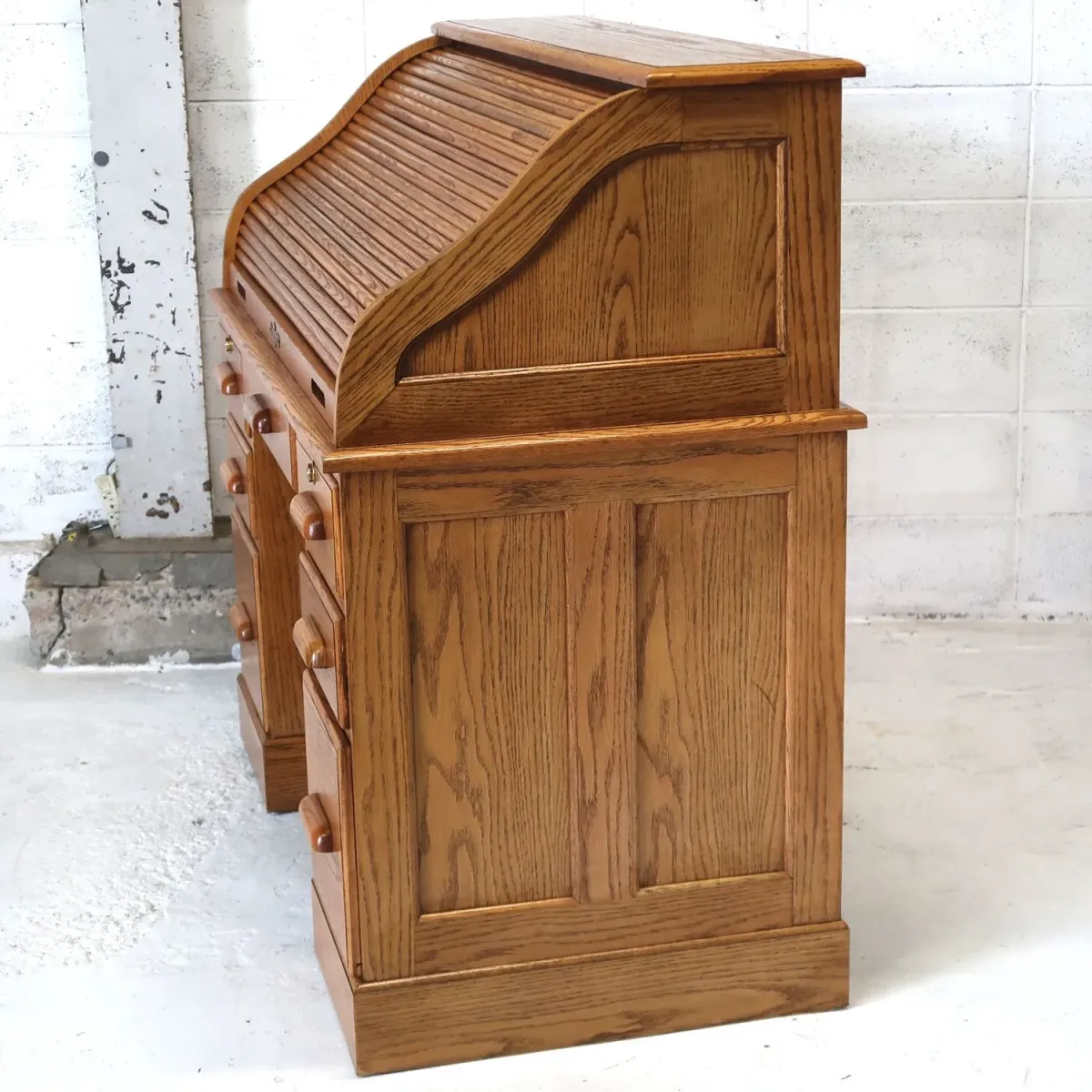 アンティーク ロールトップデスク オーク