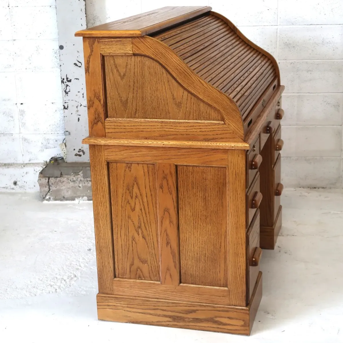 アンティーク ロールトップデスク オーク