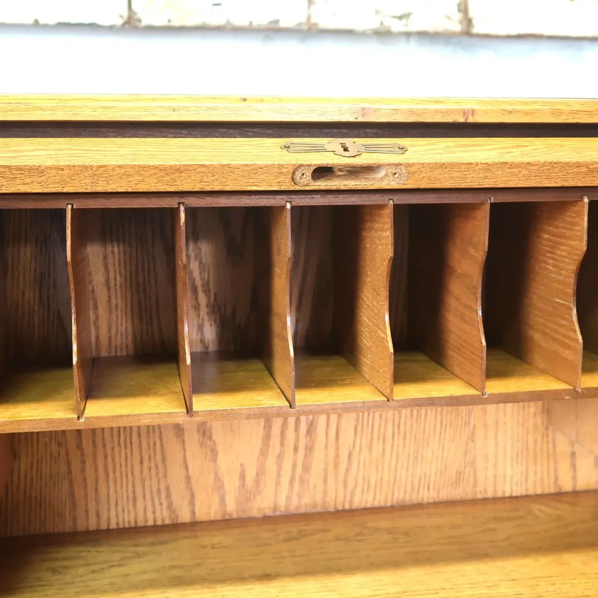 アンティーク ロールトップデスク オーク