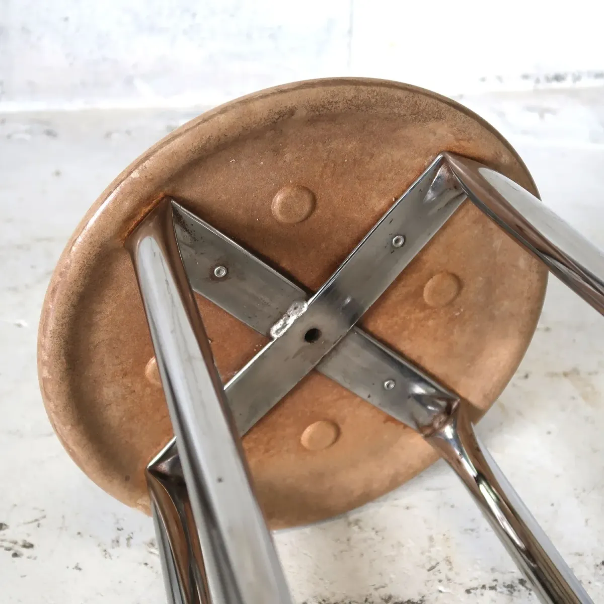 ビンテージ メタルスツール