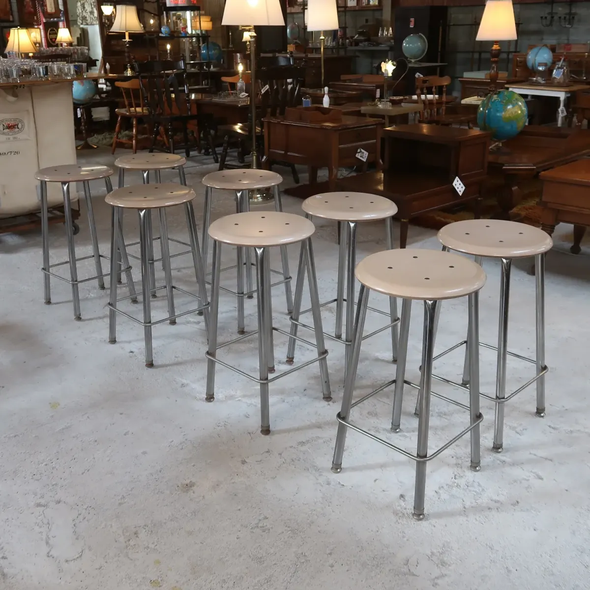 ビンテージ メタルスツール