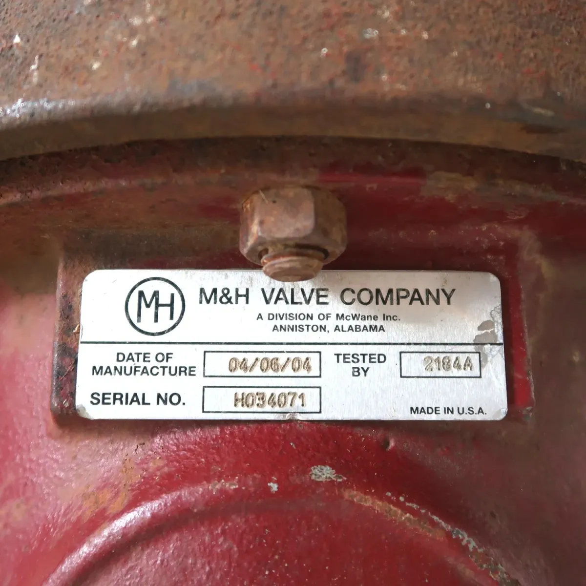 M&H VALVE COMPANY 消火栓