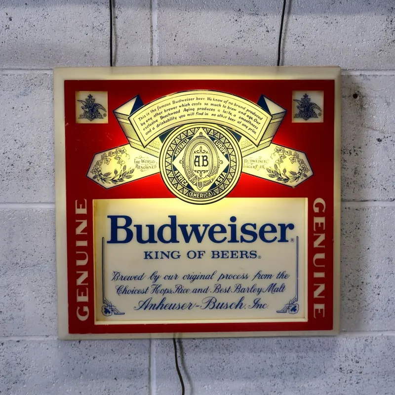 Budweiser ビンテージ ライトサイン