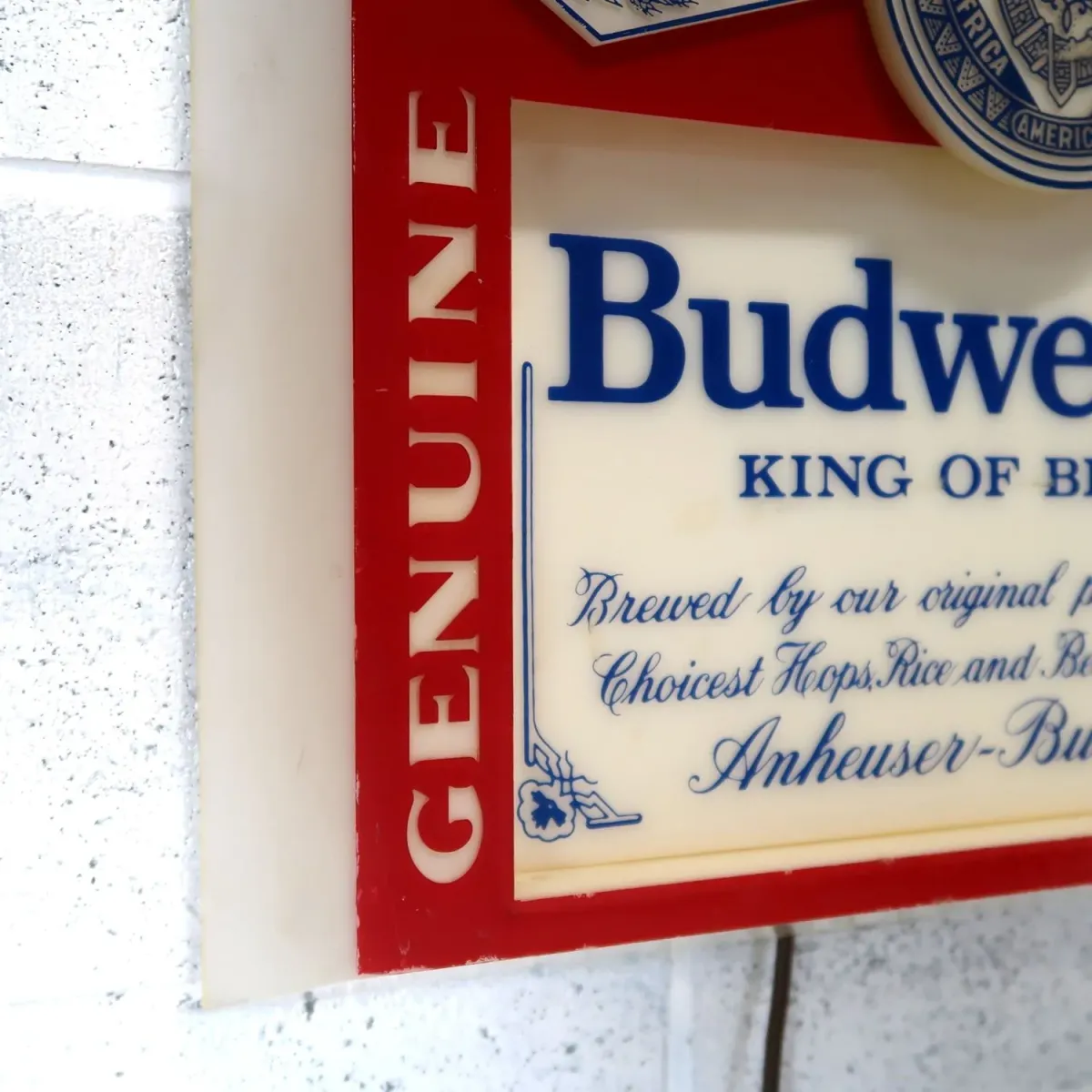 Budweiser ビンテージ ライトサイン