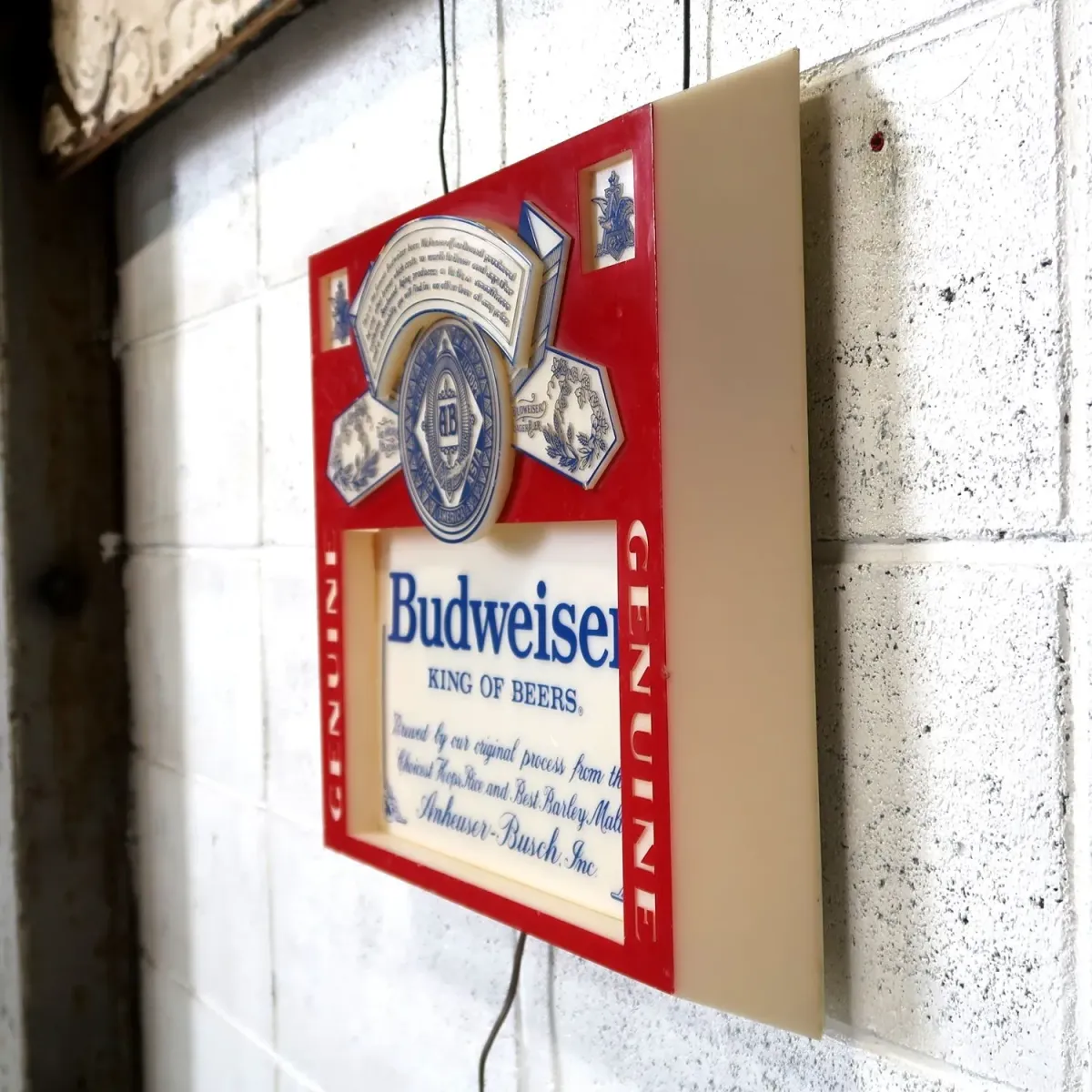 Budweiser ビンテージ ライトサイン