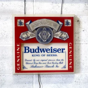 Budweiser ビンテージ ライトサイン