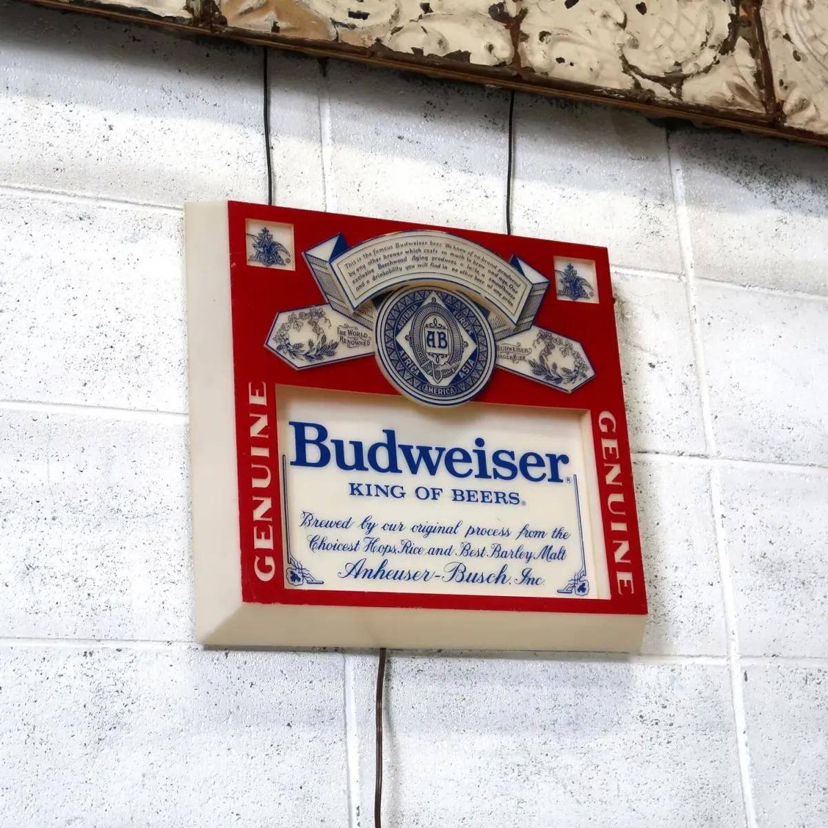 Budweiser ビンテージ ライトサイン