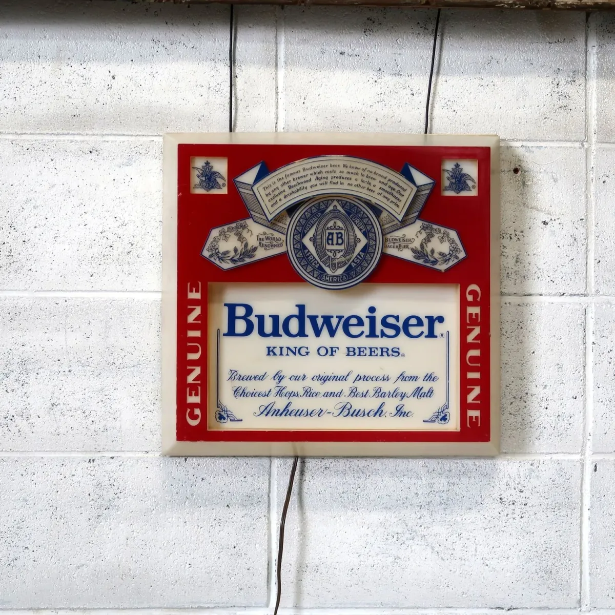 Budweiser ビンテージ ライトサイン