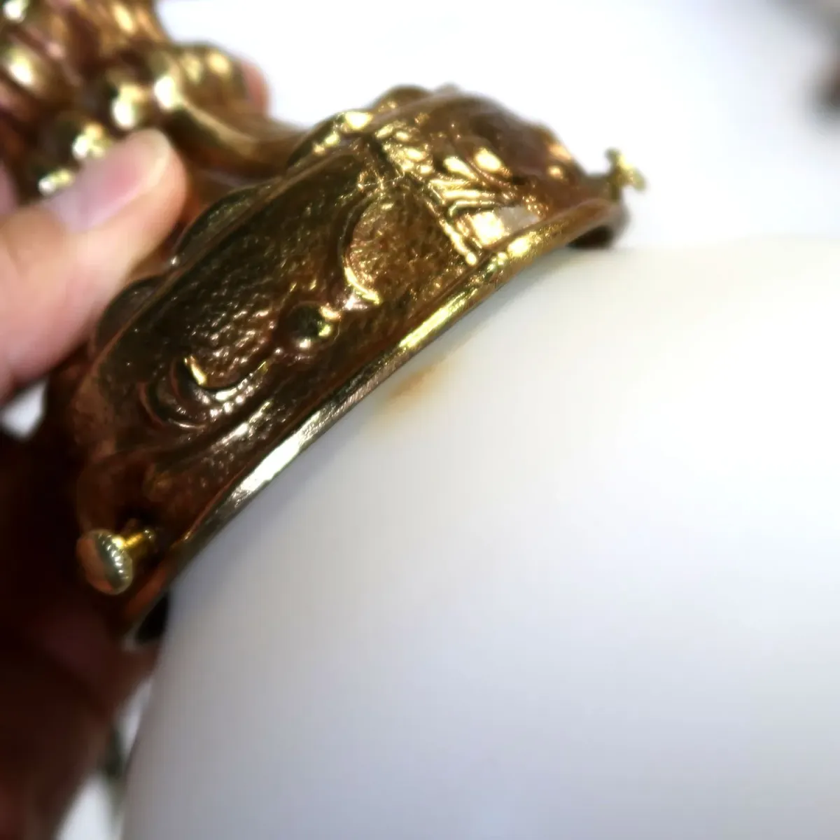 アンティーク ミルクガラス ペンダントランプ