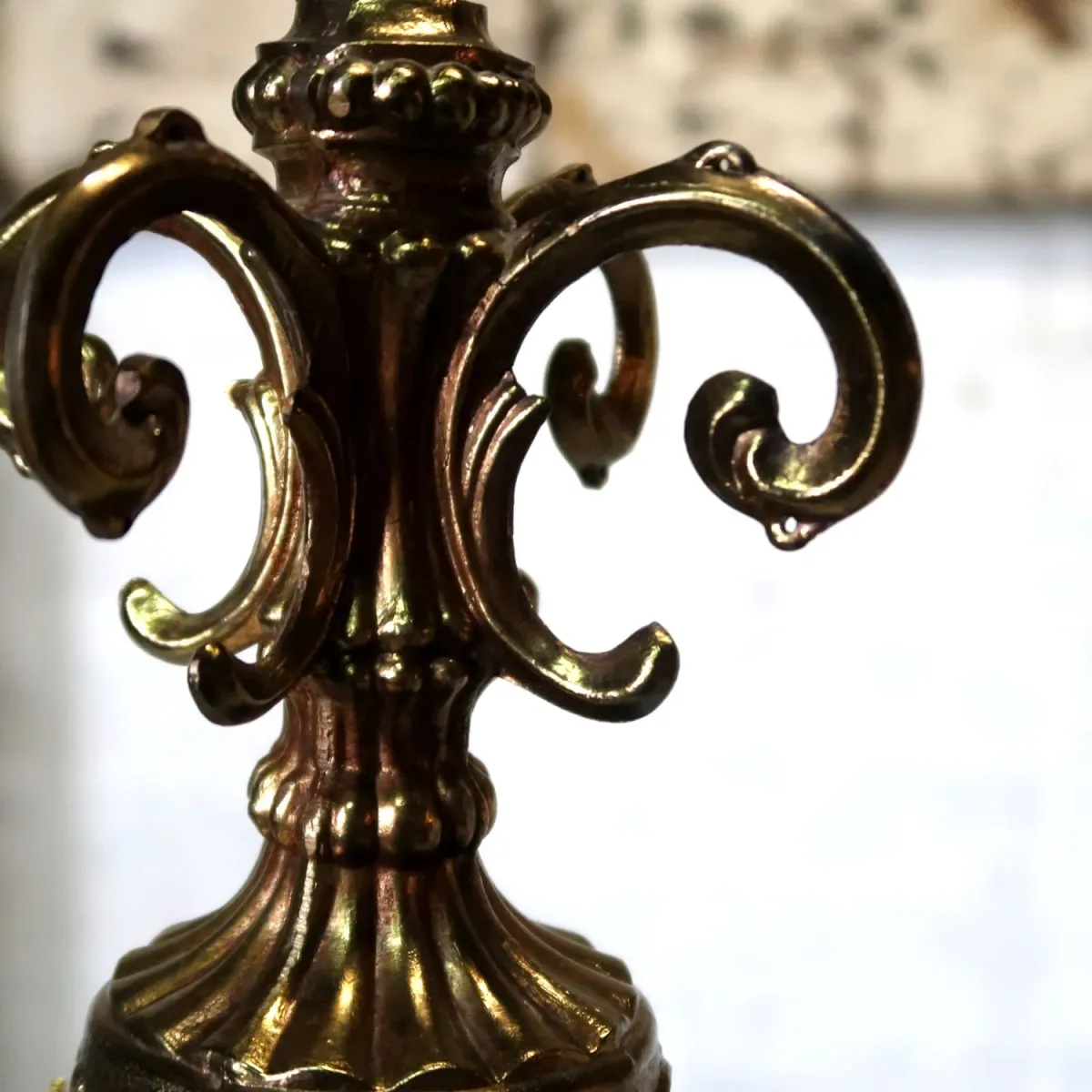 アンティーク ミルクガラス ペンダントランプ