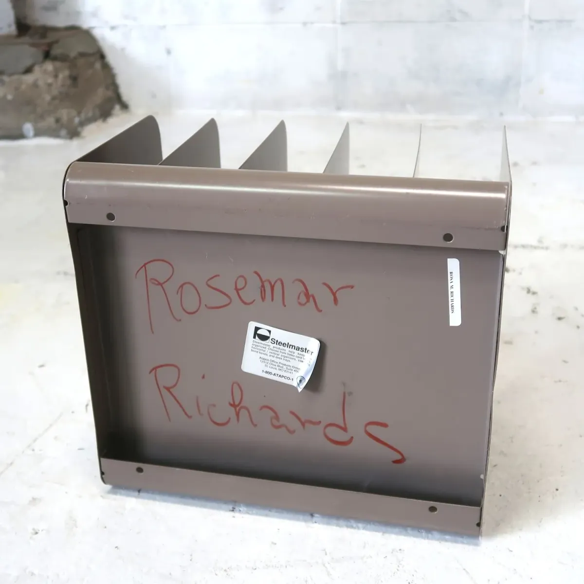 Steelmaster ビンテージ デスクオーガナイザー