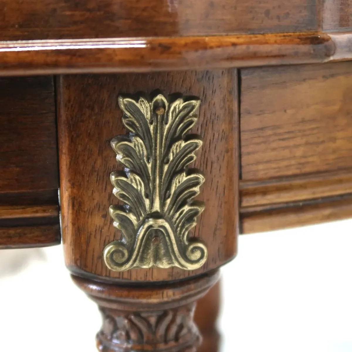 アンティーク ガラストップ サイドテーブル