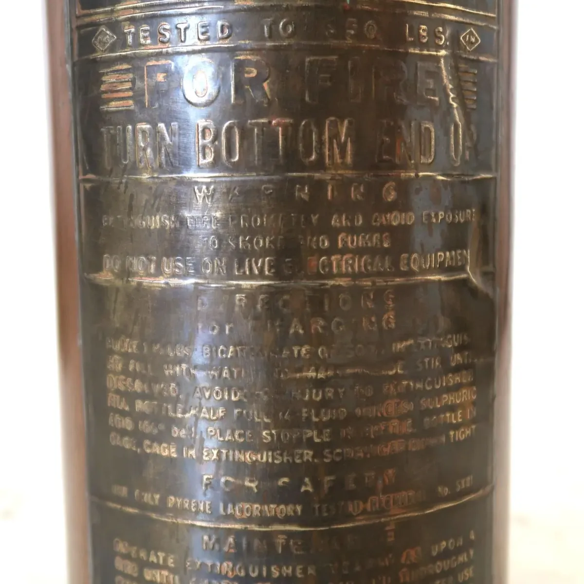 ビンテージ 消火器 銅×真鍮