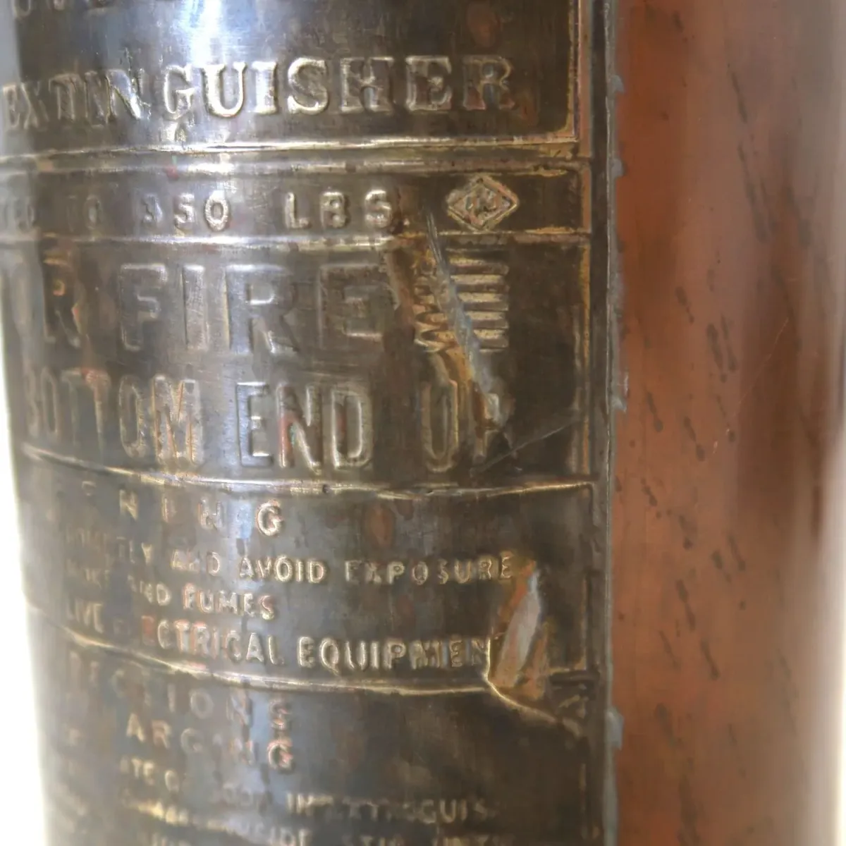 ビンテージ 消火器 銅×真鍮