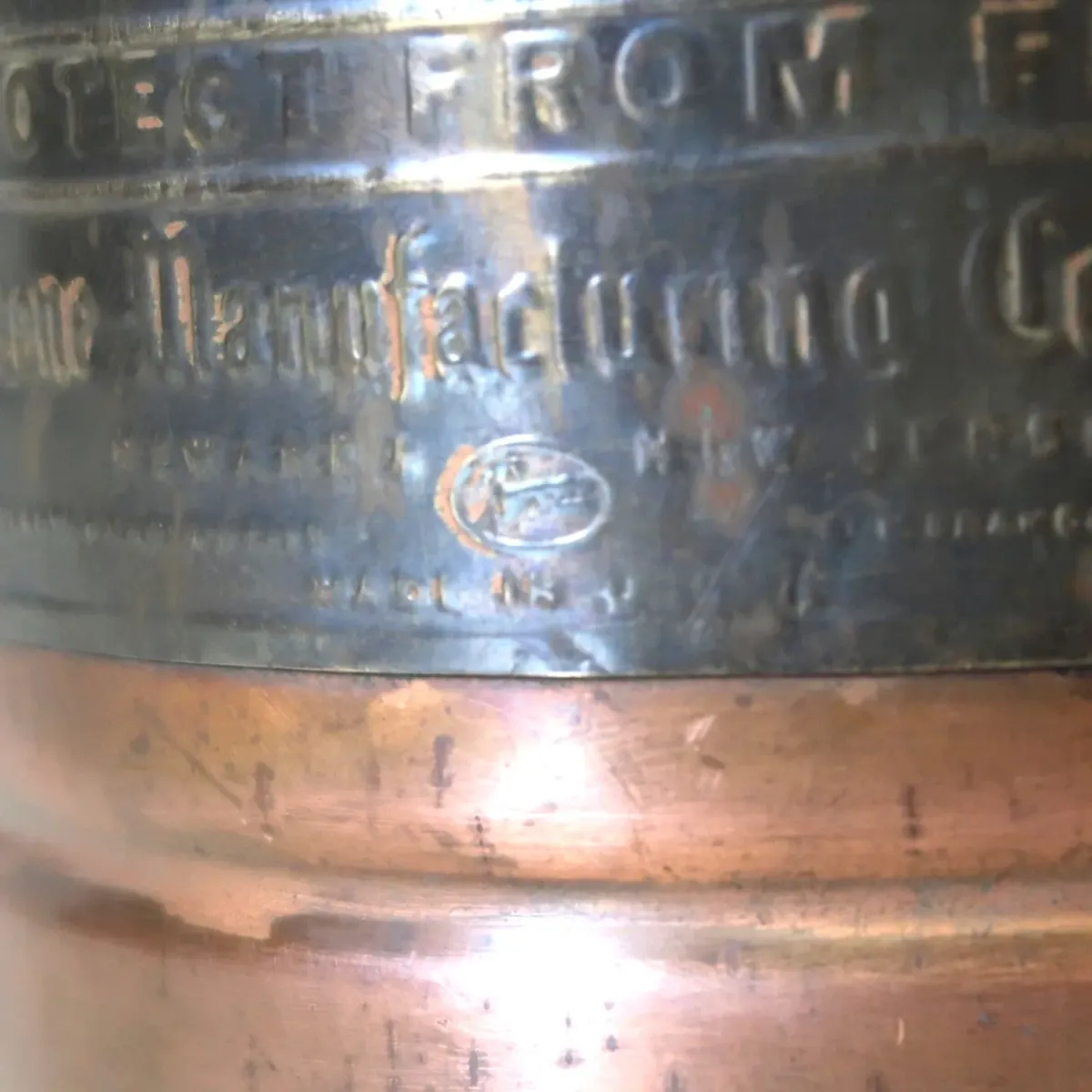 ビンテージ 消火器 銅×真鍮